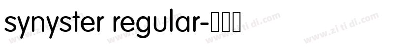 synyster regular字体转换 synyster regular字体转换
